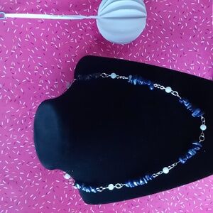 "Blue Rock Chip" Necklace